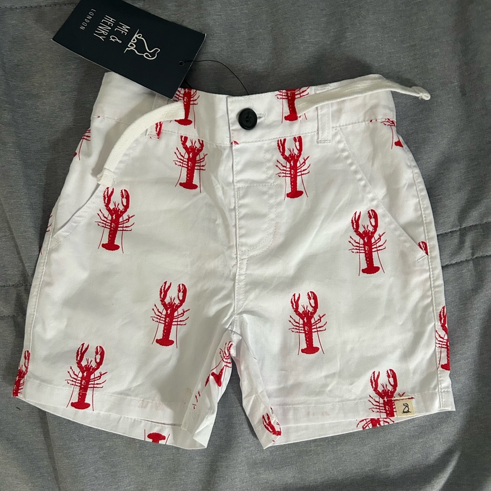 Lobster Print Shorts, NWT